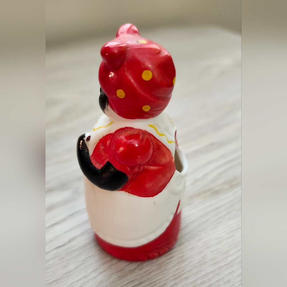 Vintage 1940s Black Americana Ceramic Toothpick Holder - Picture 5 of 7